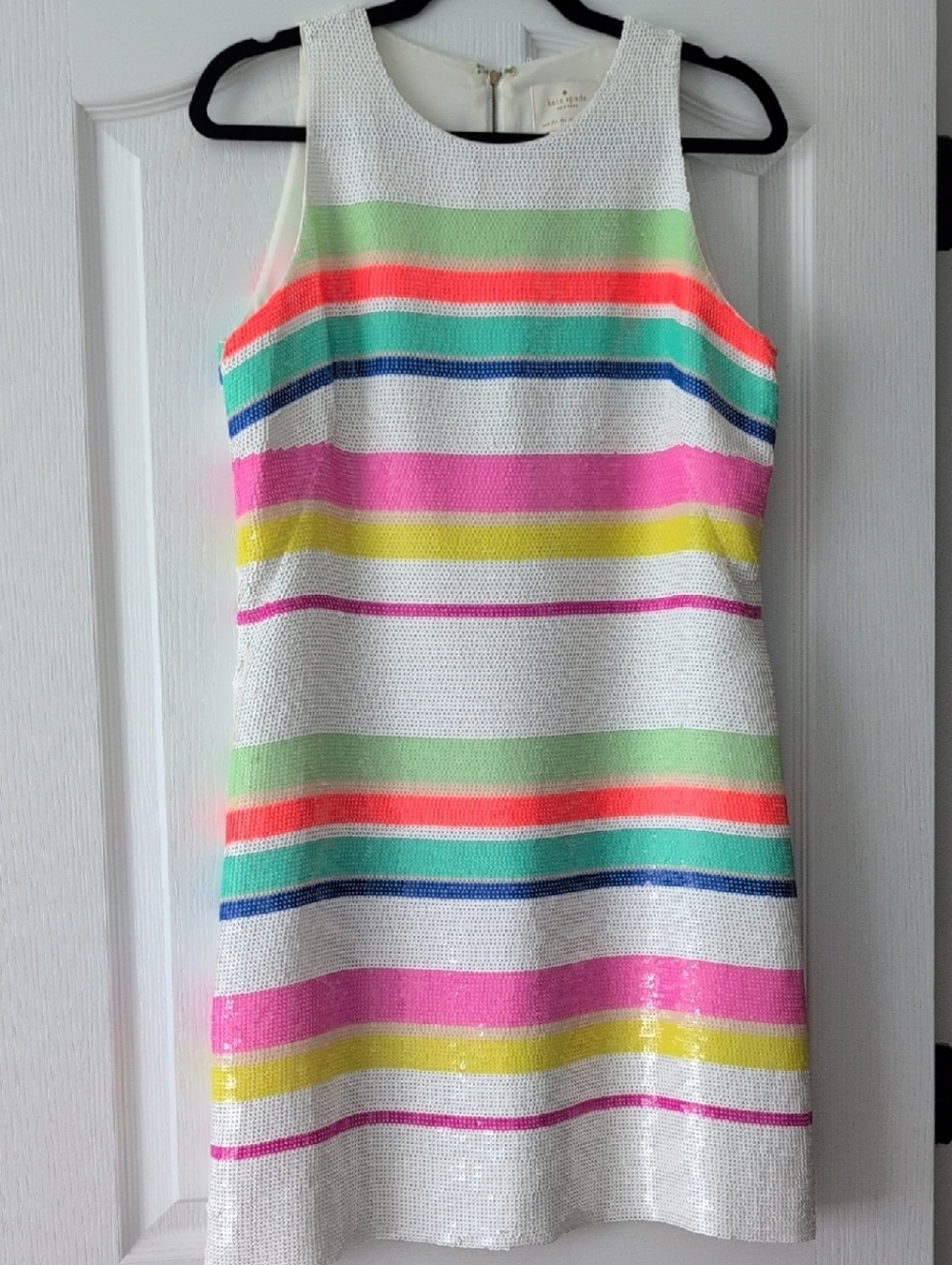 Kate Spade Striped Sequin Dress
